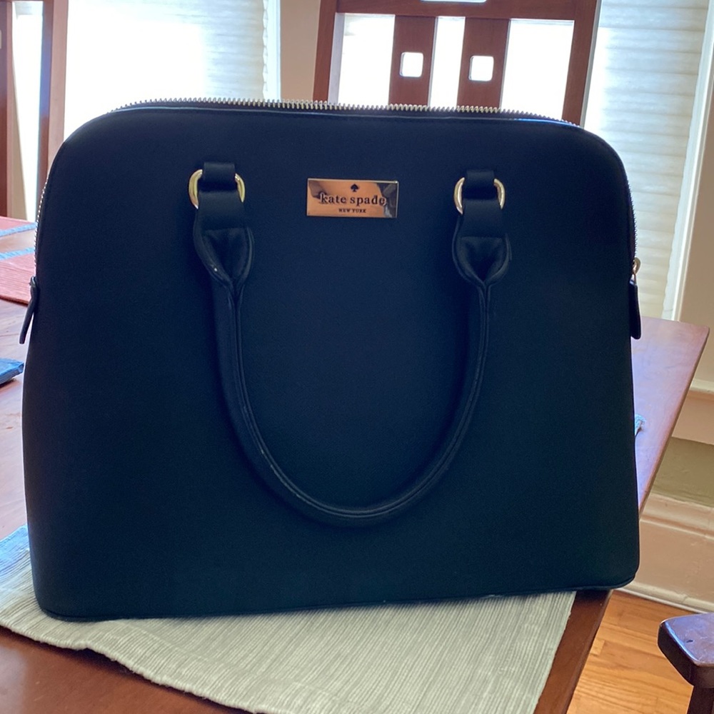 Kate Spade Black Leather Tote